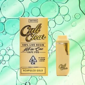 Cali Clear Acapulco Gold Live Resin Disposable Vape - 1G THC Cart
