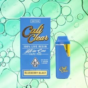 Cali Clear Blueberry Blast Live Resin Disposable Vape - 1G THC Cart